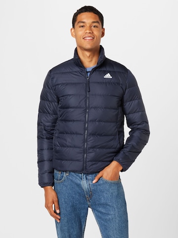 ADIDAS SPORTSWEAR Athletic Jacket 'Essentials' in Blue: front