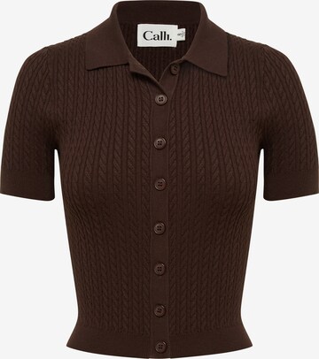 Calli Top 'HARVARD' in Brown: front