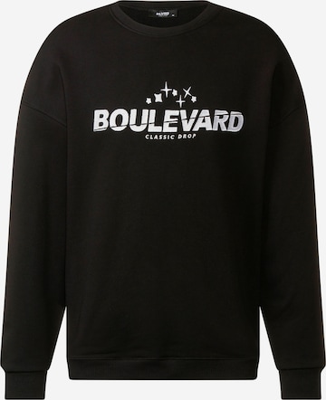 blvrd-clothing Classic Drop Sweater in Schwarz: predná strana