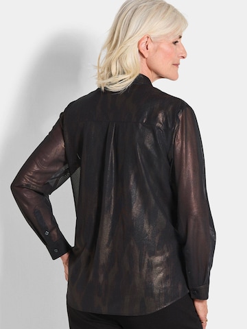 Goldner Bluse in Schwarz