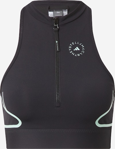 adidas by Stella McCartney Sportbikinitop 'TruePace' in de kleur Turquoise / Zwart, Productweergave