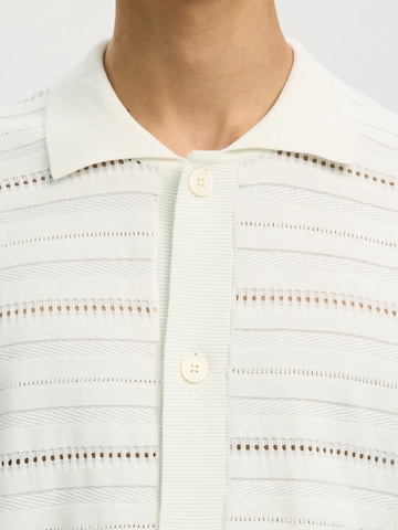 SELECTED Вязаная кофта 'SLHPALLE' в Белый