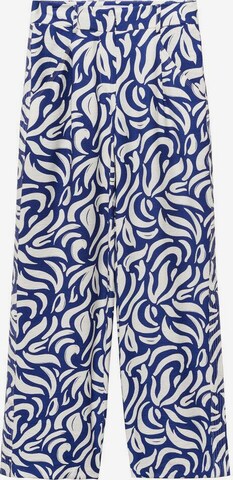 MANGO Regular Broek 'Travel' in Blauw: voorkant