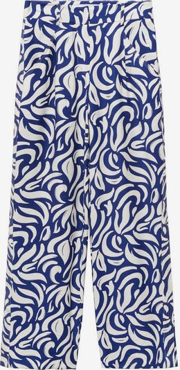 MANGO Pantalon 'Travel' en bleu roi / blanc, Vue avec produit