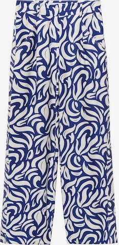 MANGO Regular Broek 'Travel' in Blauw: voorkant