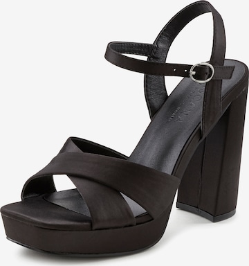 LASCANA Strap Sandals in Black: front