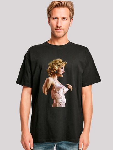 F4NT4STIC Shirt 'Madonna In Pink Cone Bra Corset Blonde Ambition Tour 1990' in Black: front