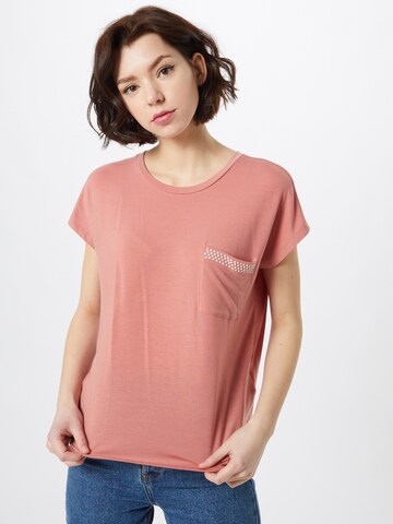 VERO MODA T-shirt 'CARINA AVA' i rosa: framsida