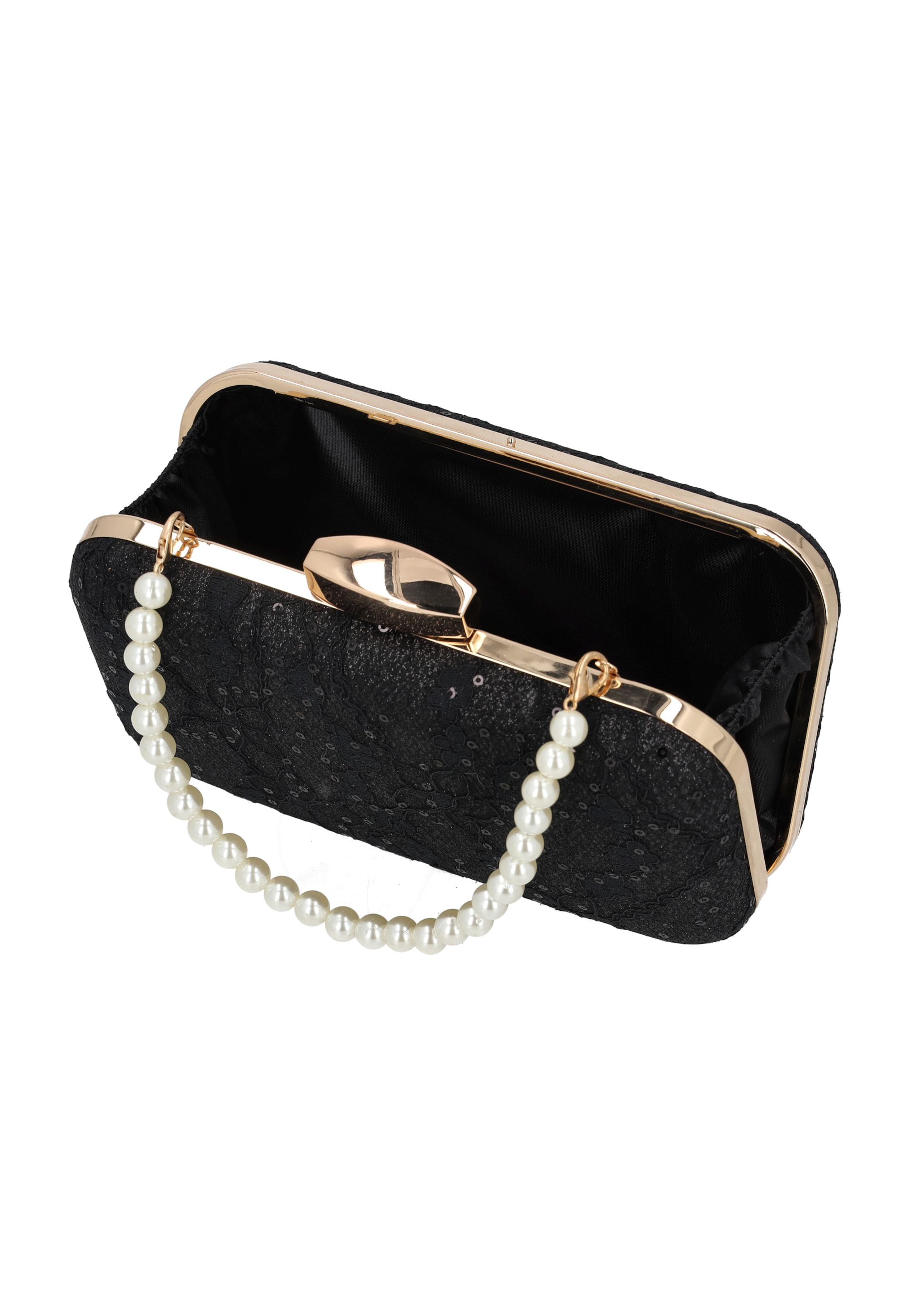 faina Clutch in Schwarz