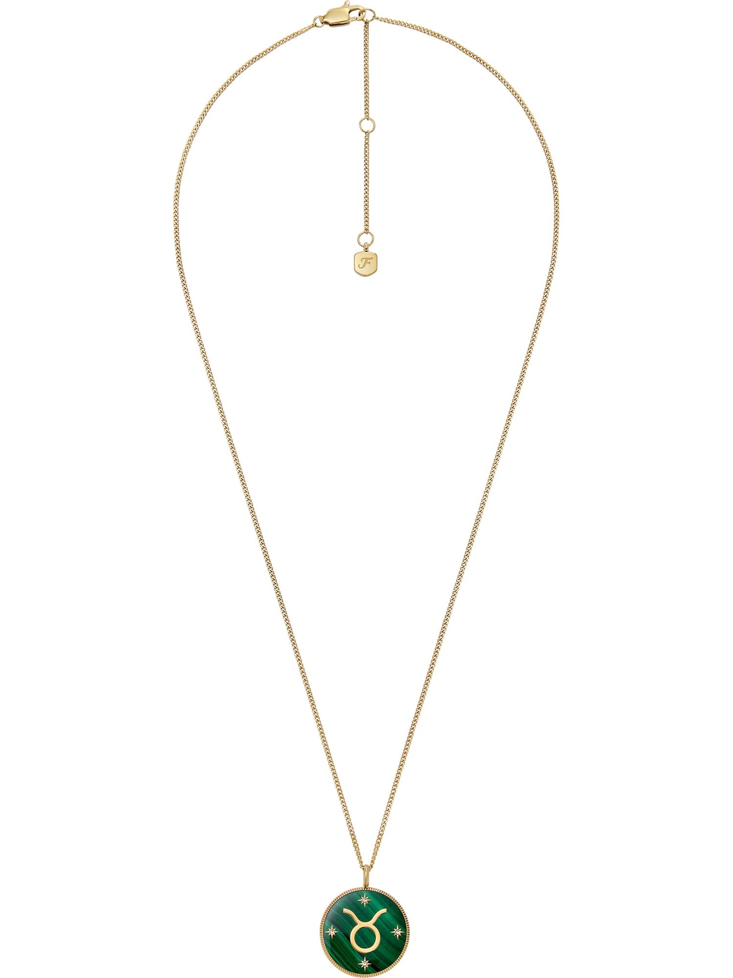 FOSSIL Necklace in Green: front