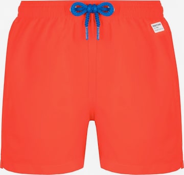 Shorts de bain MC2 Saint Barth en orange : devant