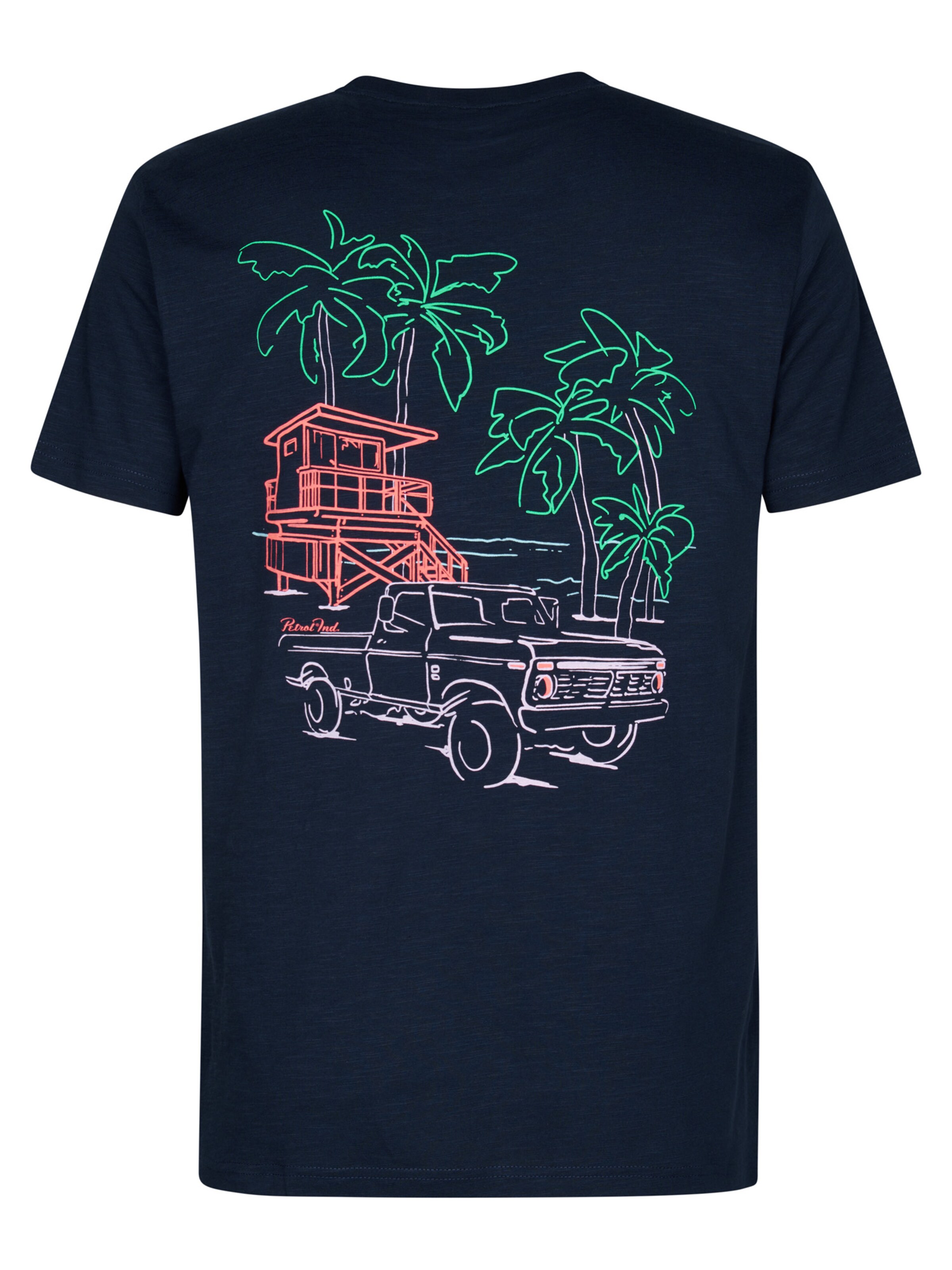 Petrol Industries T-Shirt 'Lantana' in Blau