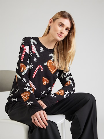 Pull-over Sublevel en noir : devant