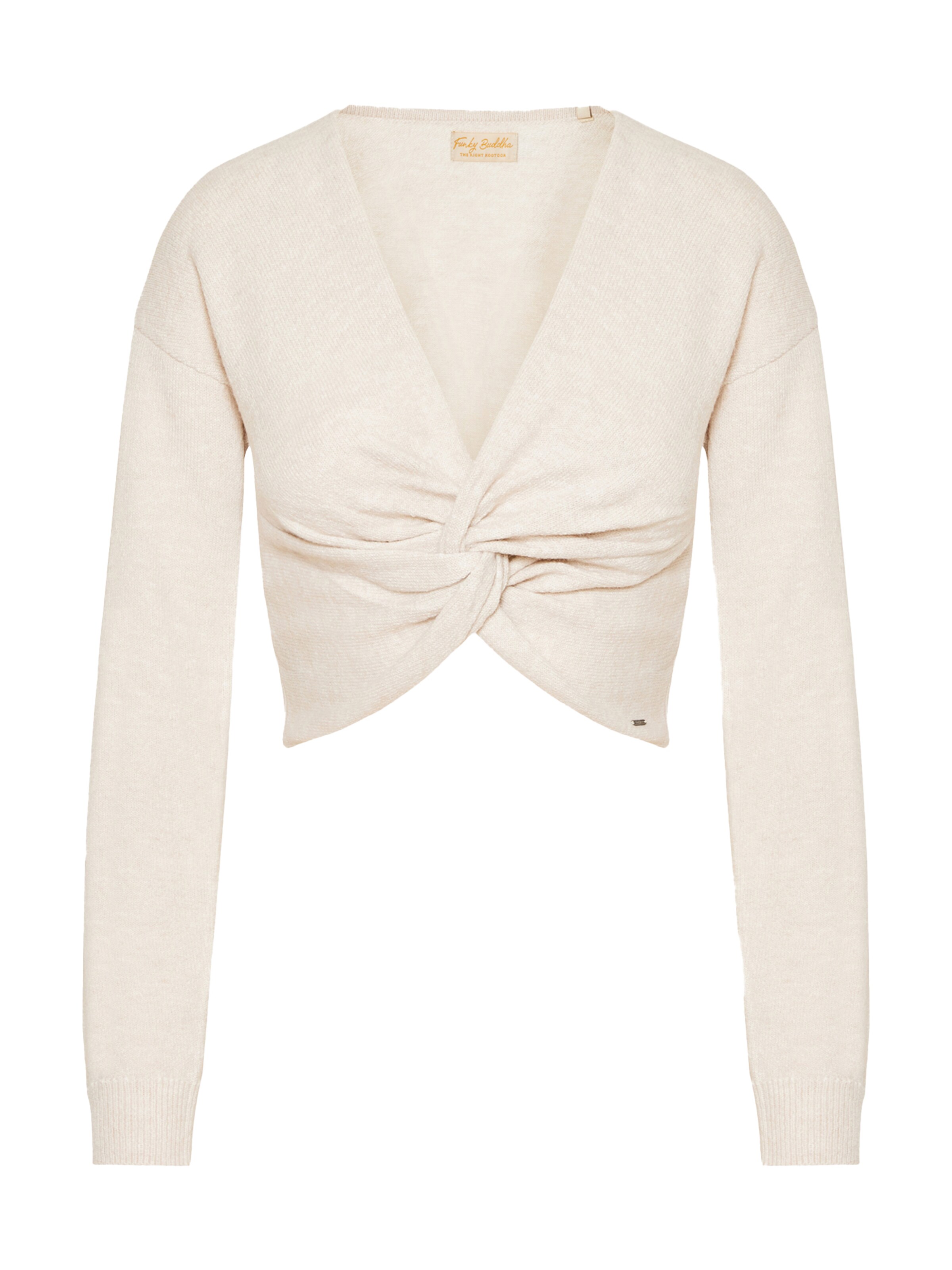 Pull-over Funky Buddha en beige : devant