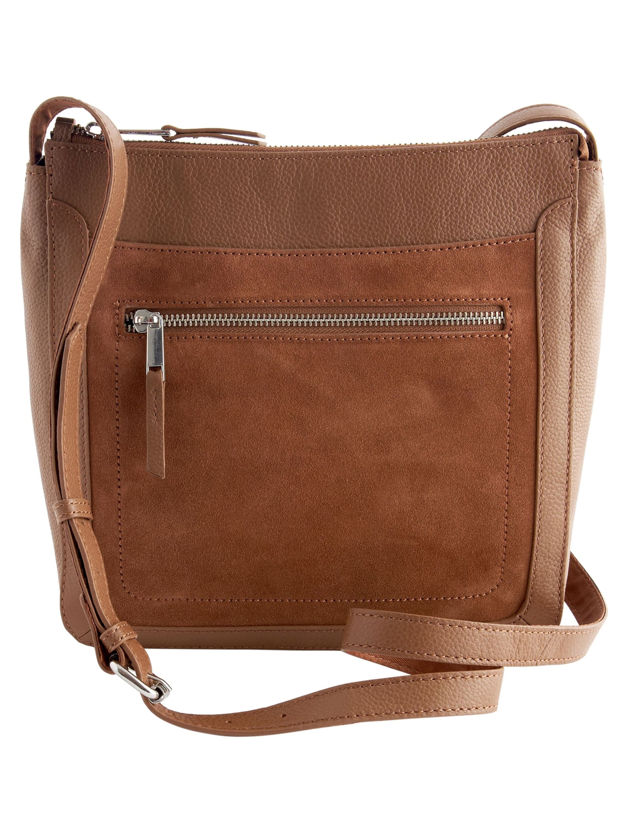 Next Сумка-мессенджер в Коричневый: спереди