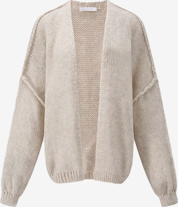 SASSYCLASSY Oversized Cardigan in Beige: front