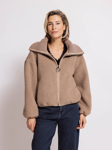 Zhrill Fleecejacke in Beige: Vorderseite
