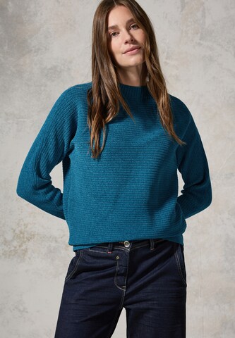 CECIL Pullover 'Chenille' in Blau