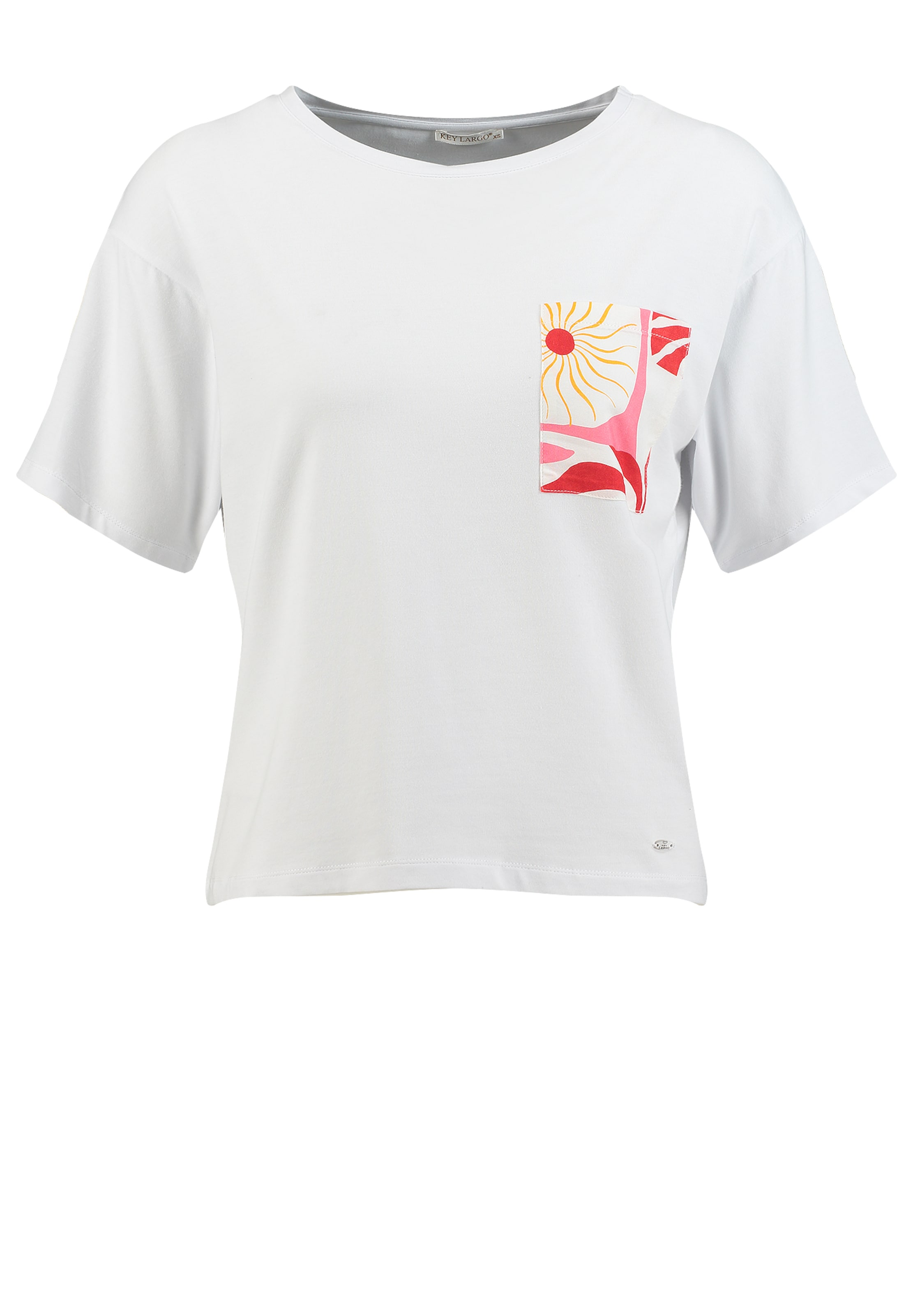 Key Largo Tričko 'Vanilla' – bílá: přední strana