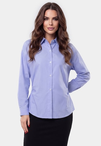 faina - Blusa en azul: frente