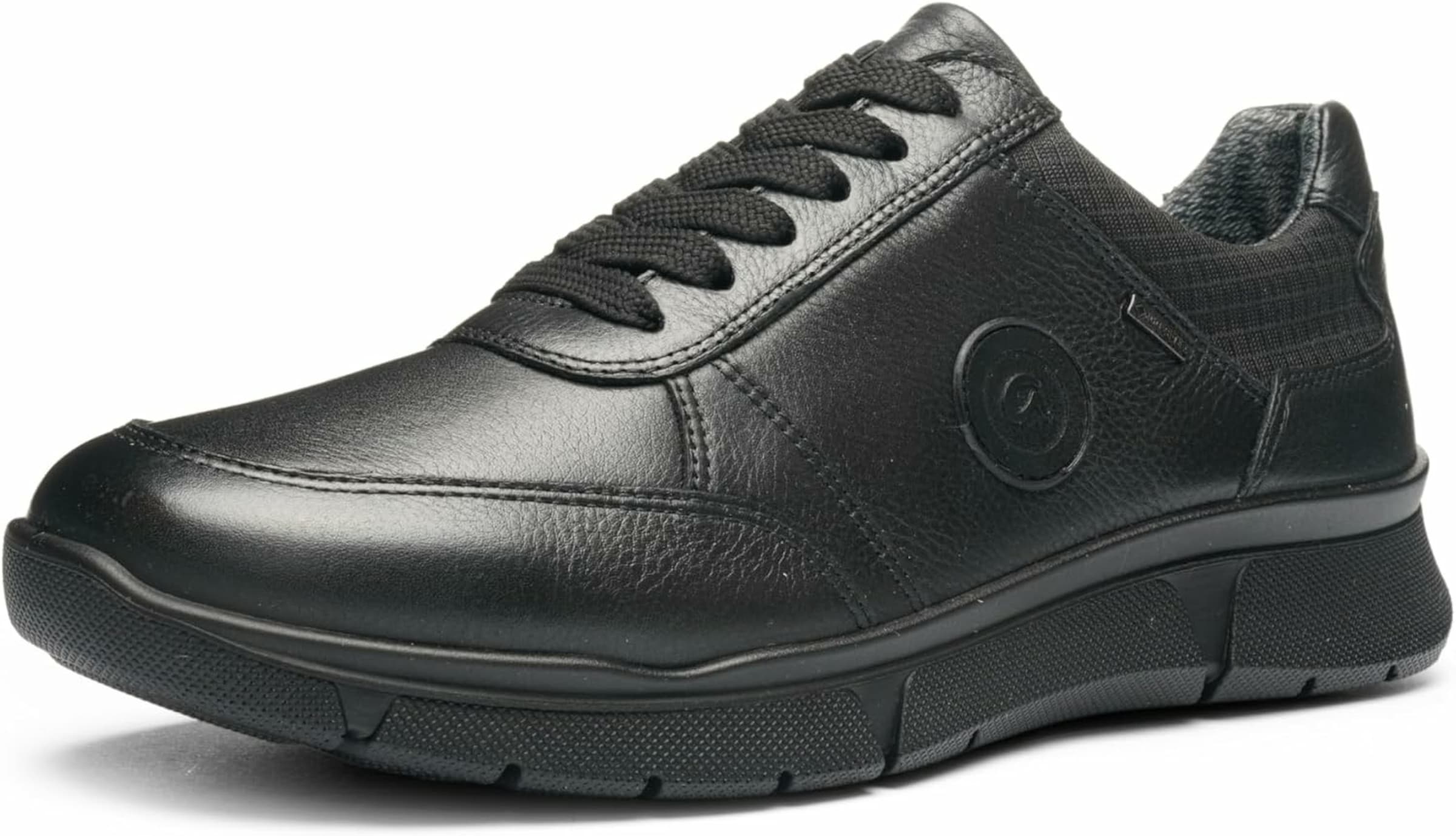 ARA Platform trainers in Black: front