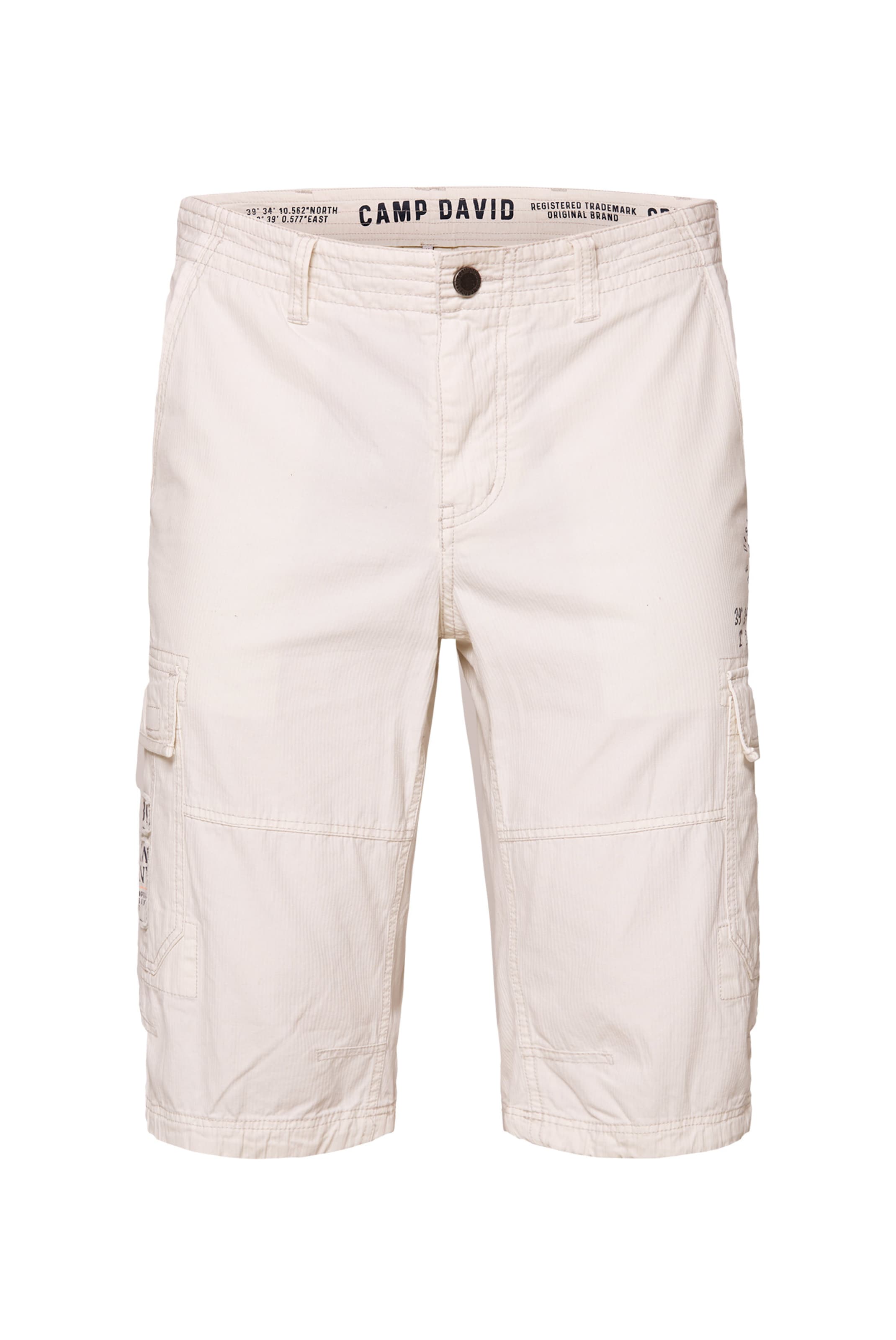 CAMP DAVID Обычный Брюки-карго в Бежевый: спереди