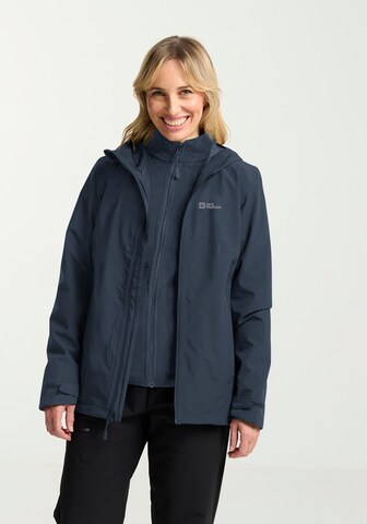 JACK WOLFSKIN Outdoorová bunda 'Moonrise' – modrá