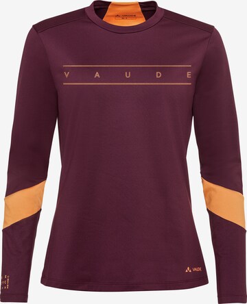 VAUDE Athletic Sweater 'W Qimsa LS Logo ST' in Red: front