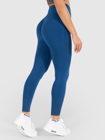 Smilodox Skinny Workout Pants 'Amaze Scrunch' in Blue