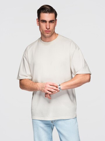Ombre Shirt in Wit: voorkant
