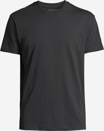 T-Shirt AÉROPOSTALE en noir : devant