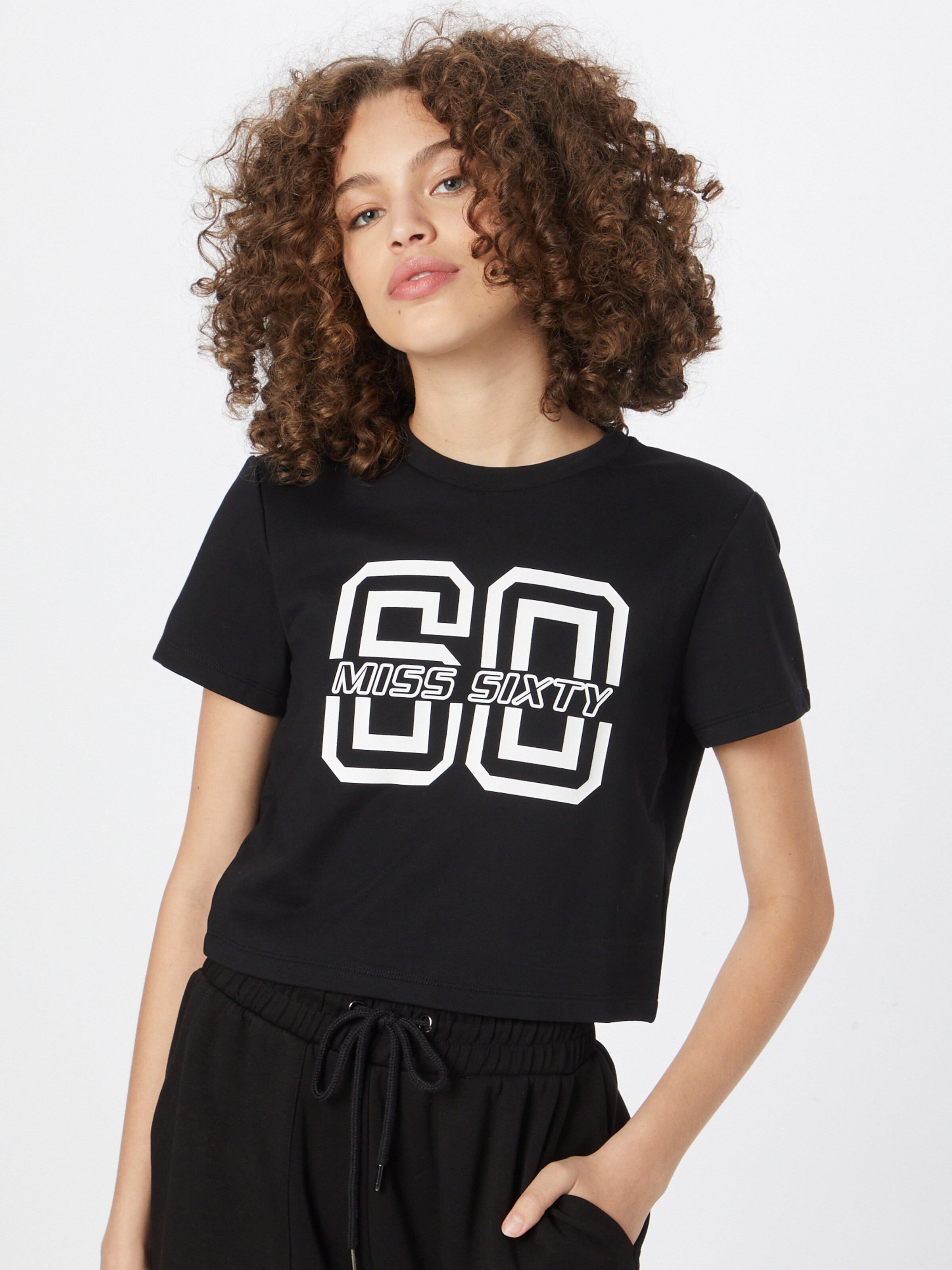 Frauen Shirts & Tops Miss Sixty T-Shirt in Schwarz - AY38584 Frauen Shirts & Tops Miss Sixty T-Shirt in Schwarz - AY38584