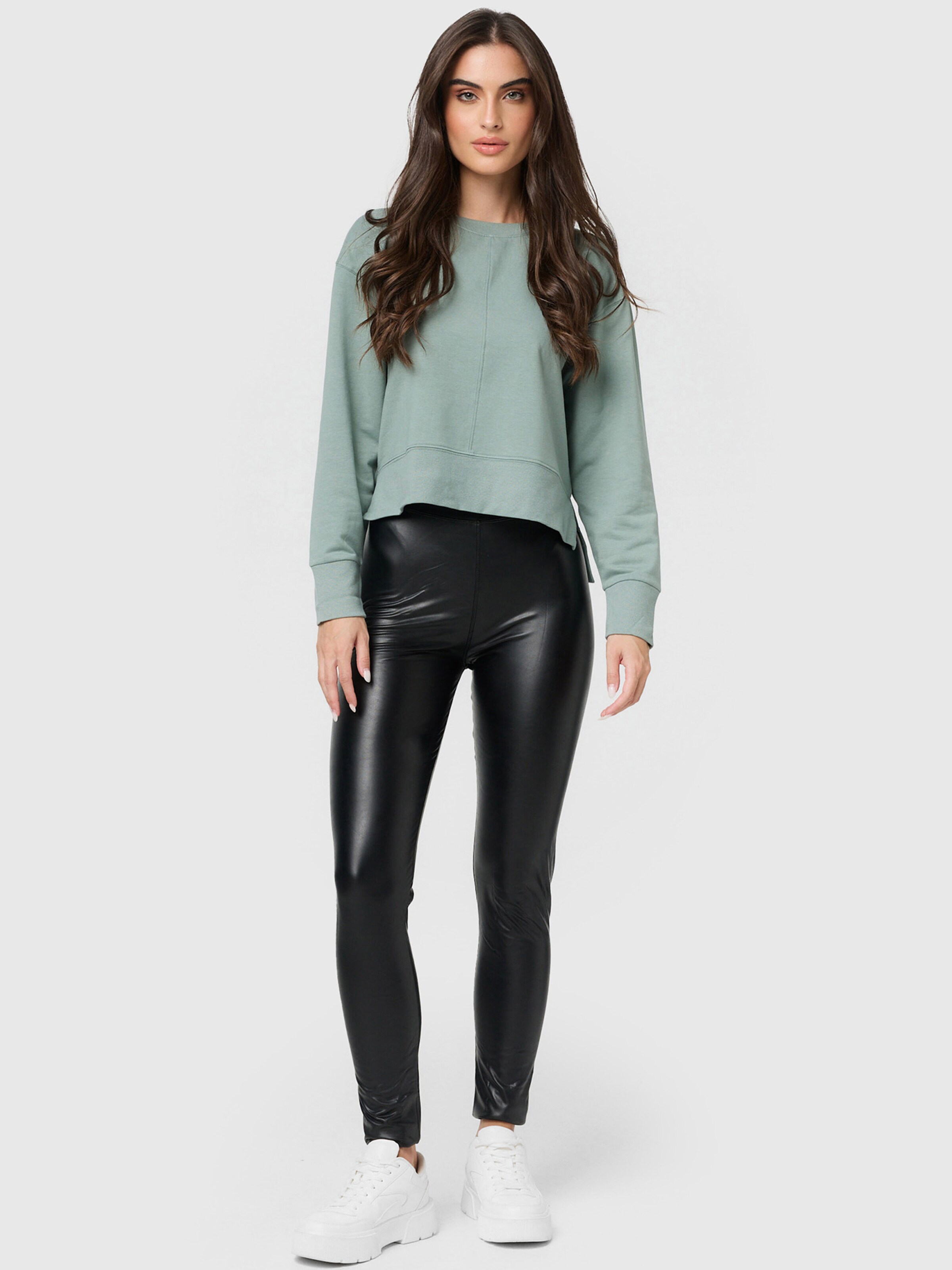 Nur Die Regular Leggings ' Leder-Optik ' in Black