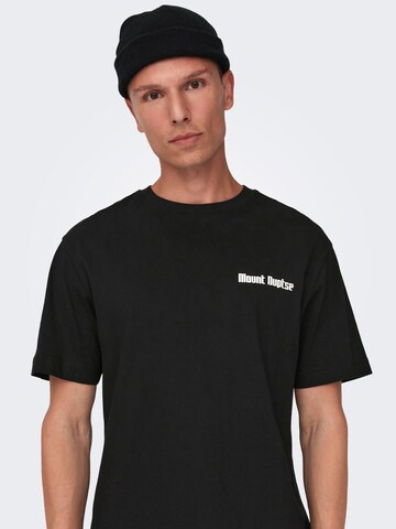 T-Shirt 'TYLAN' Only & Sons en noir