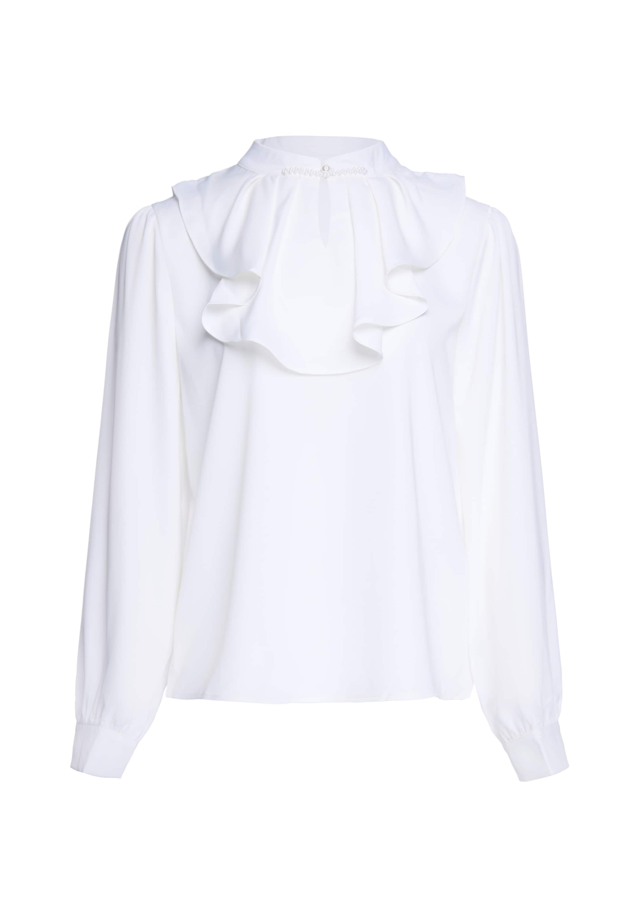 usha BLACK LABEL Blouse in Wit: voorkant