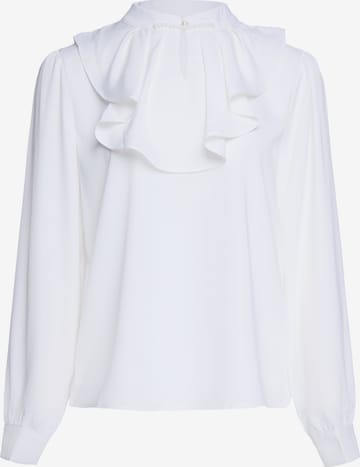 usha BLACK LABEL Blouse in Wit: voorkant