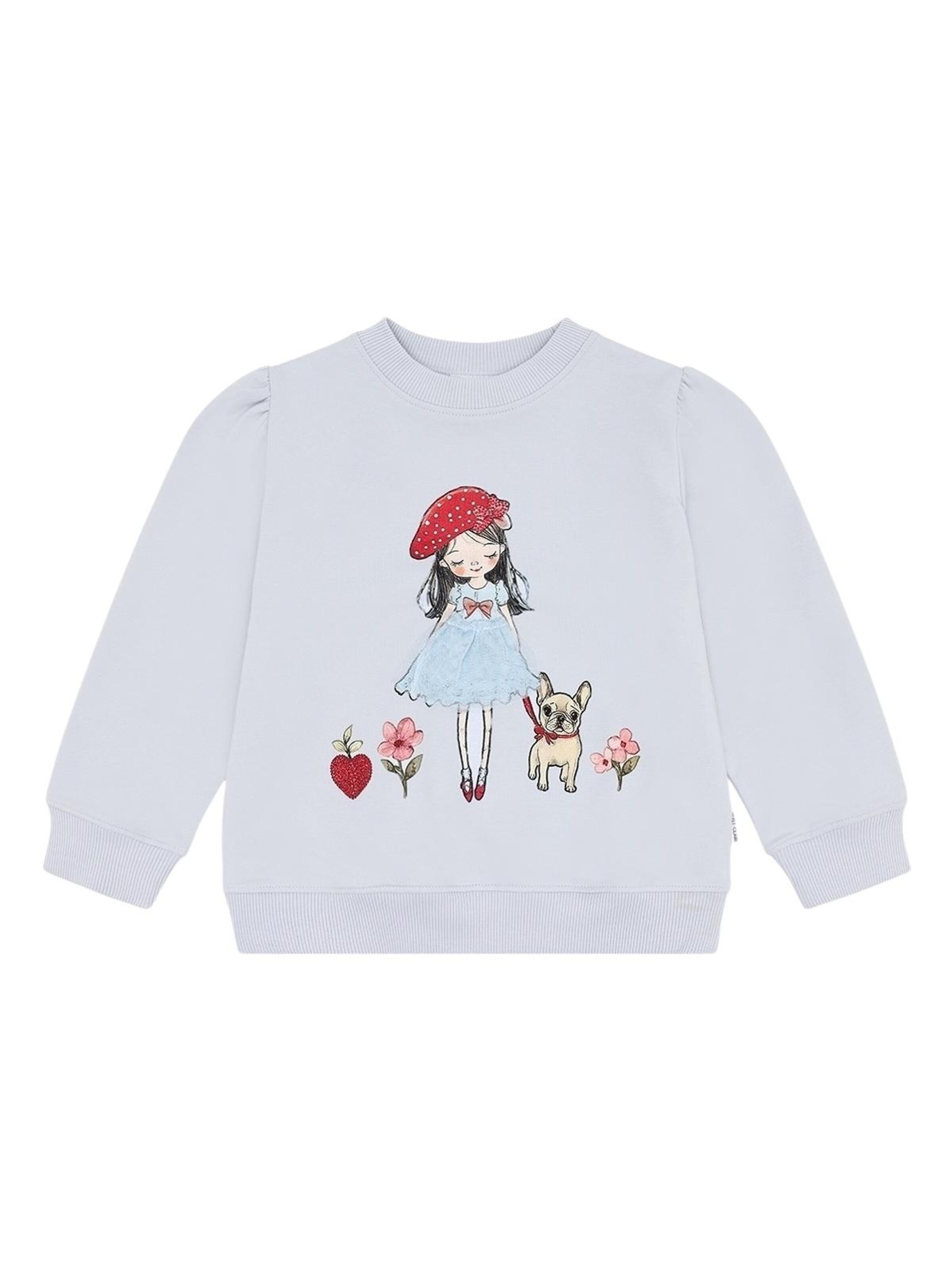 Hust & Claire Sweatshirt 'HCSicillia French Girl'‌‌‌ in Blau: Vorderseite