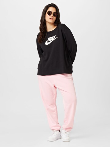 Nike Sportswear Athletic Sweatshirt in Black