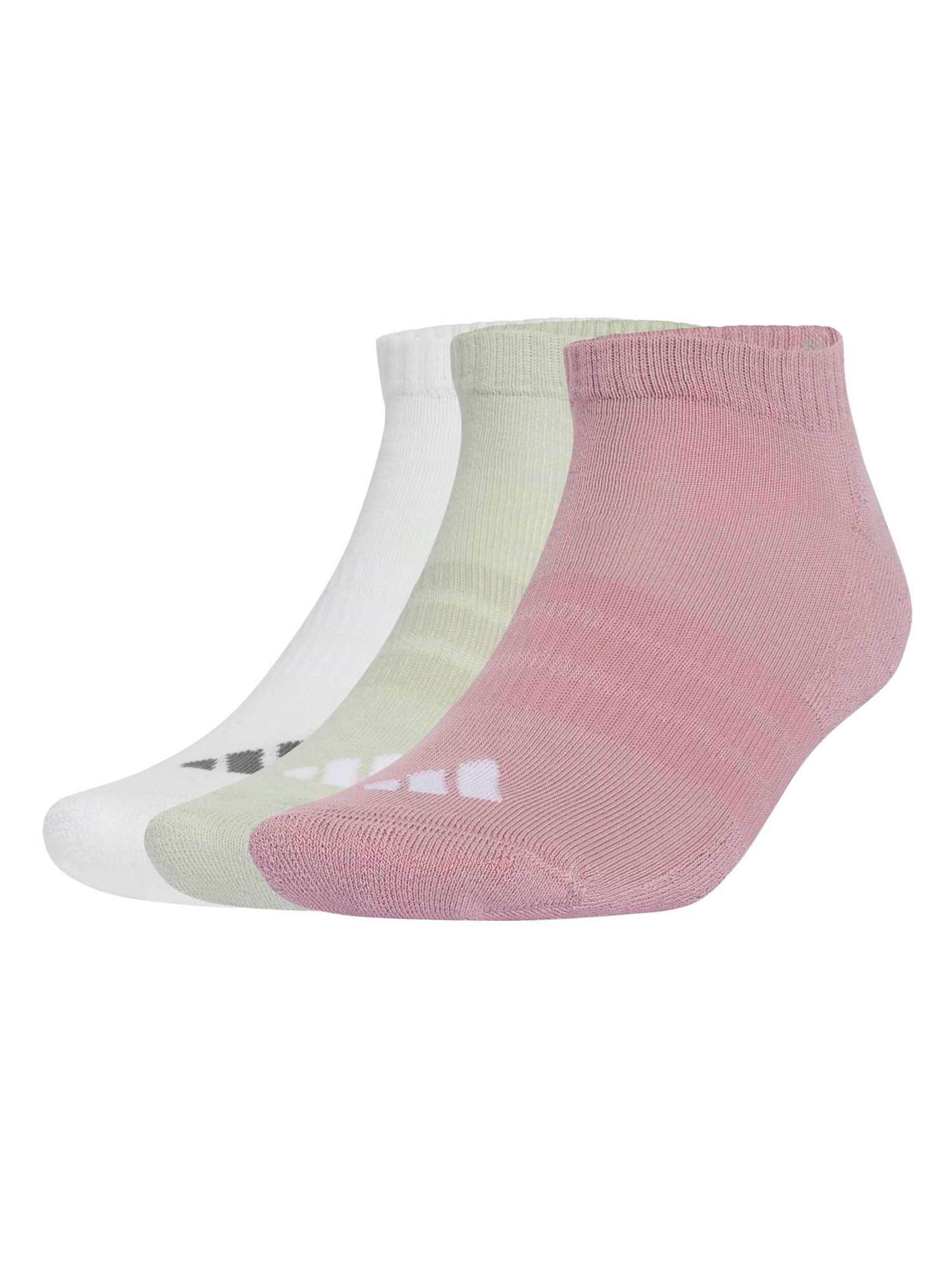 ADIDAS PERFORMANCE Sportssokker 'ESS' i 32-34 i antracit / lysegrøn / lysviolet / hvid, Produktvisning