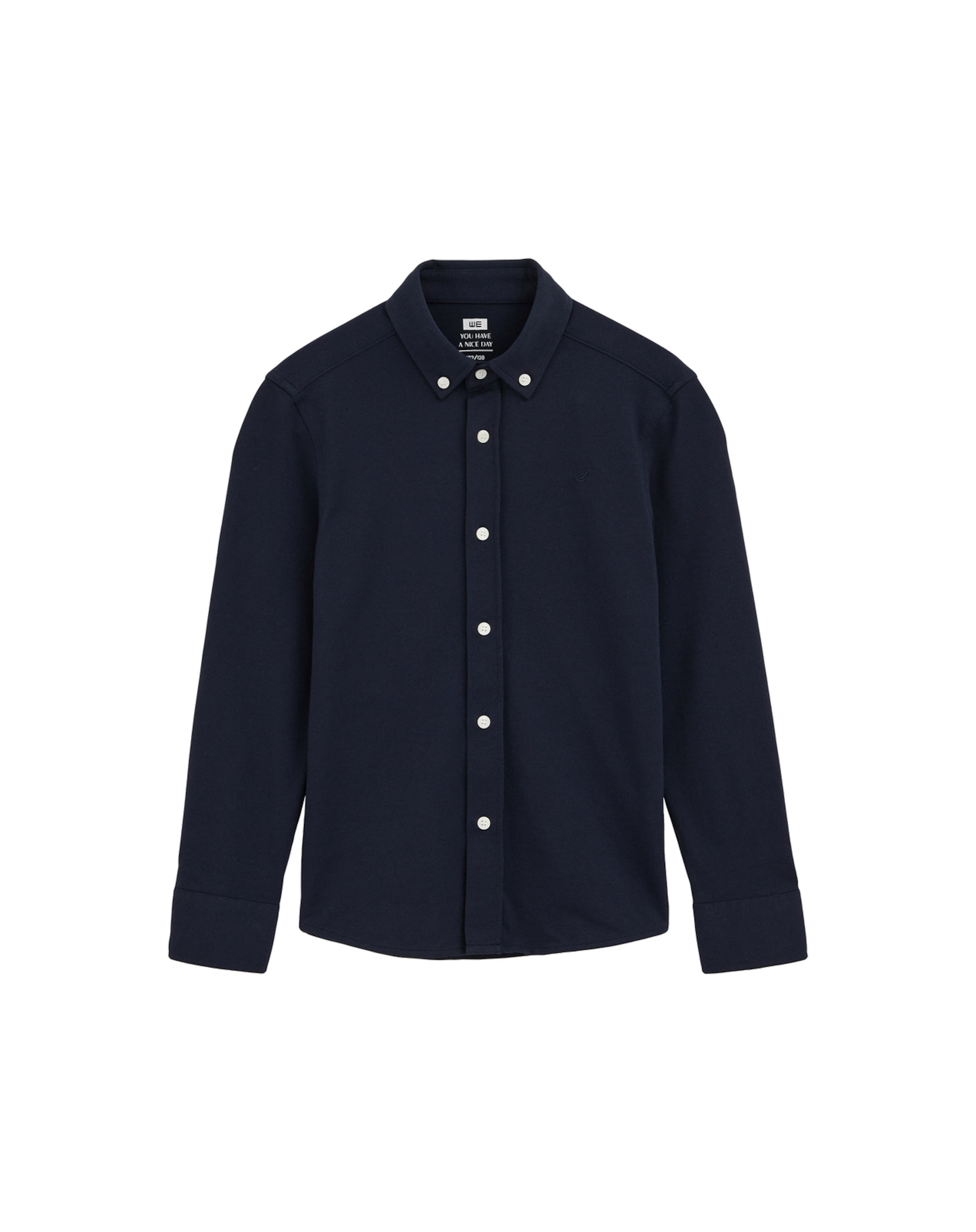 WE Fashion Tavaline suurus Triiksärk, värv sinine: eest vaates