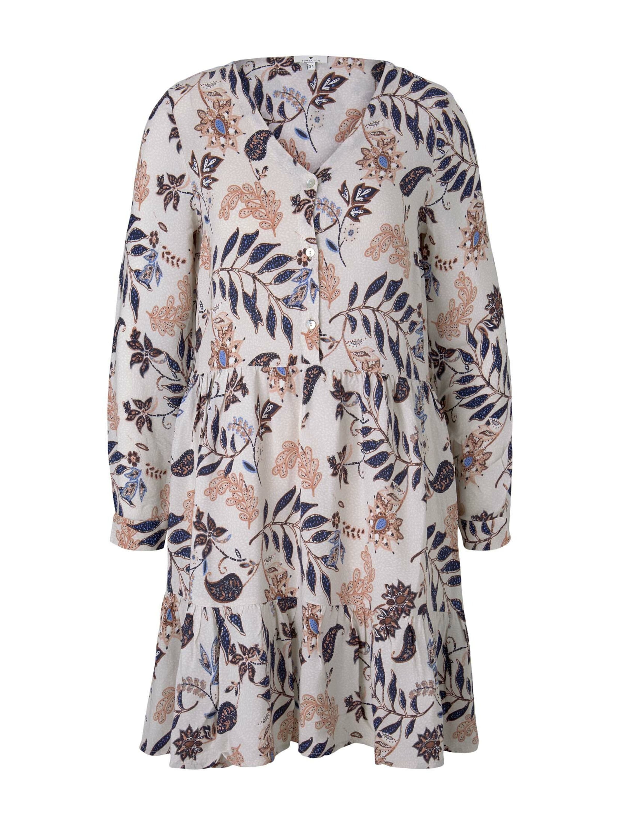 TOM TAILOR Shirt dress in Beige: front