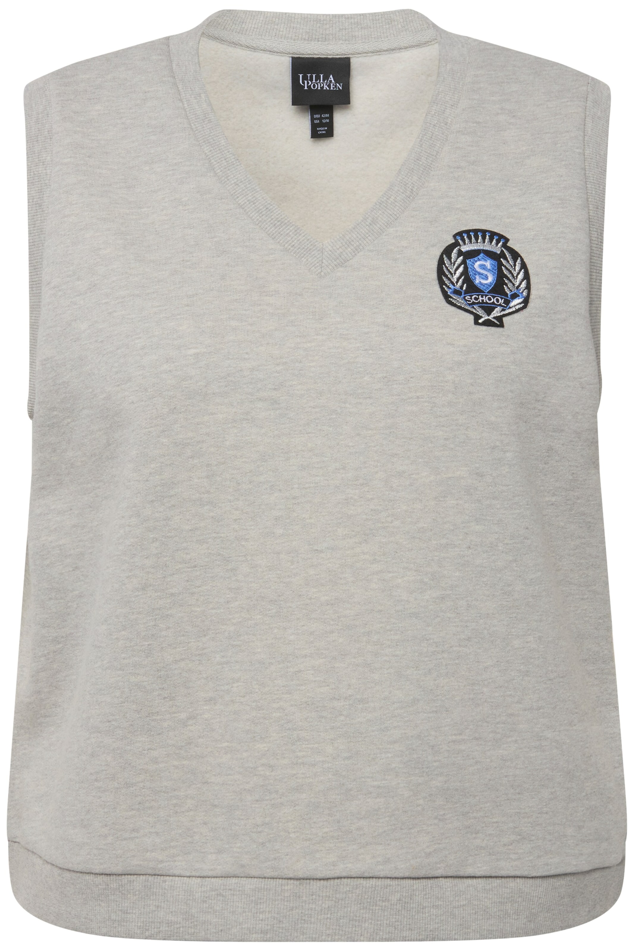 Ulla Popken Weste in Grau: Vorderseite