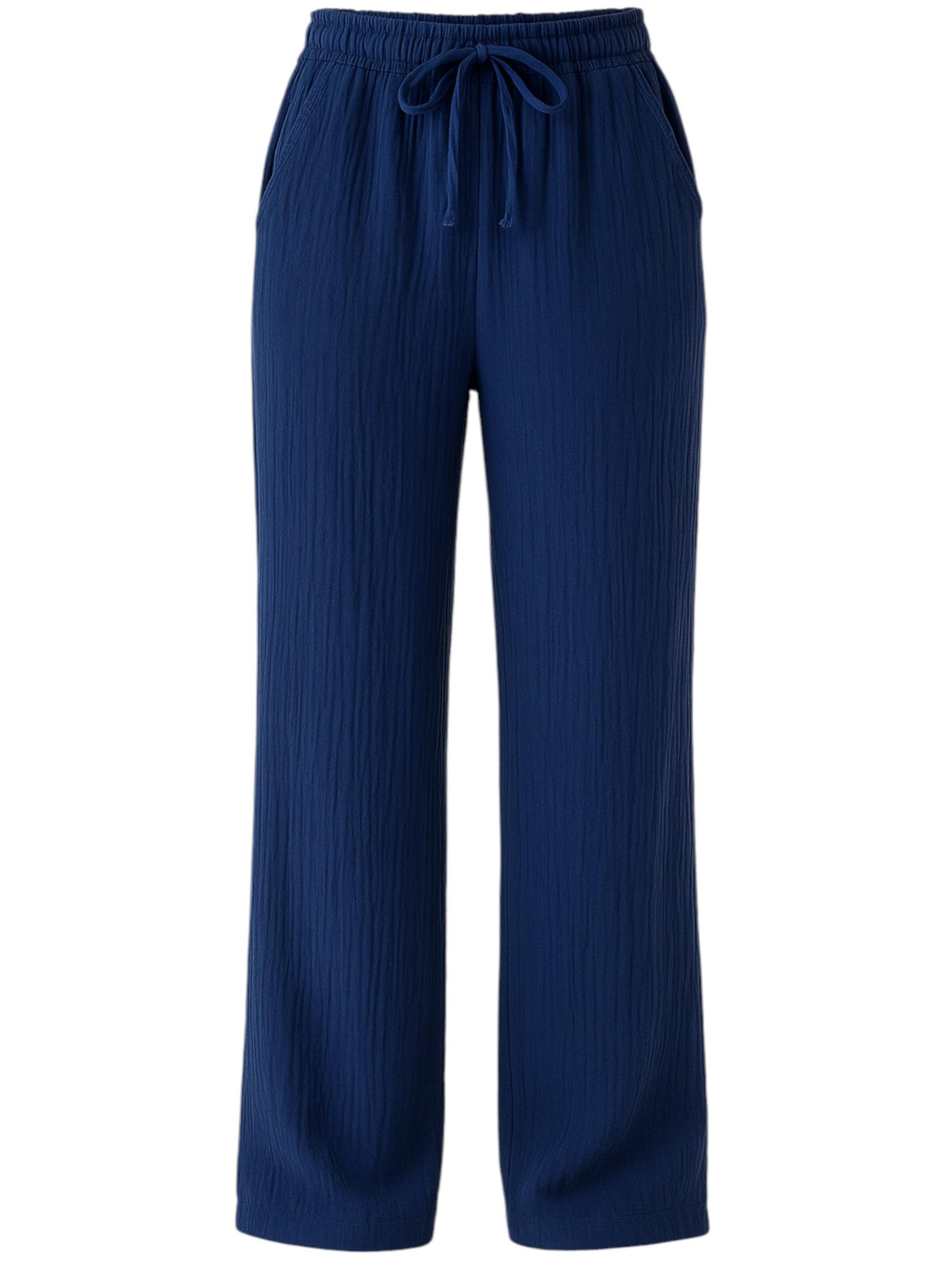 WENOR - Pierna ancha Pantalón 'Eleni' en azul: frente