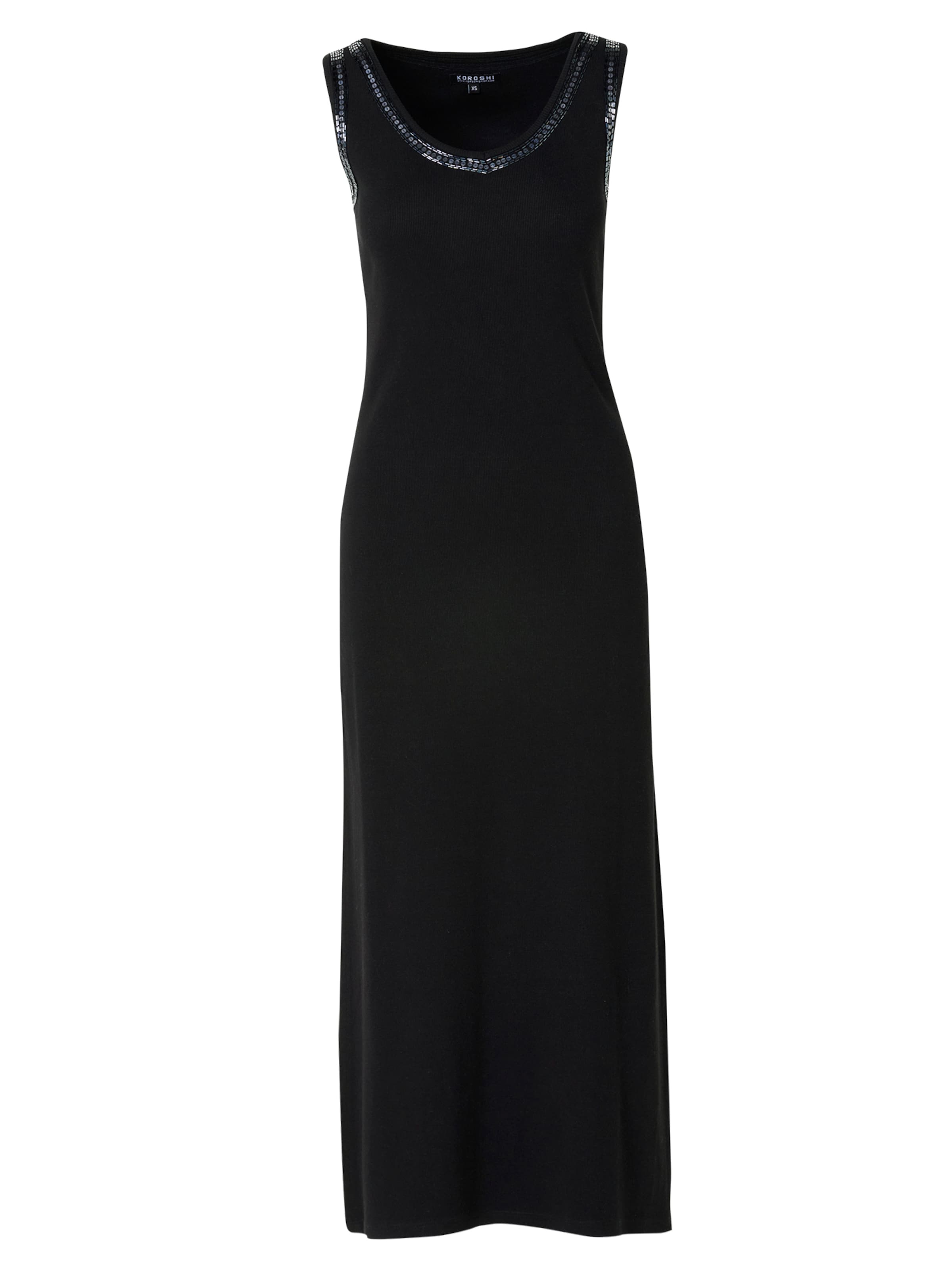 KOROSHI Kleid in Schwarz: Vorderseite