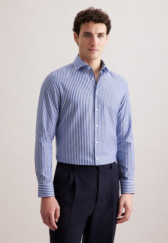 Coupe regular Chemise business SEIDENSTICKER en bleu : devant