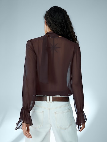 Bershka Blúzka - Hnedá