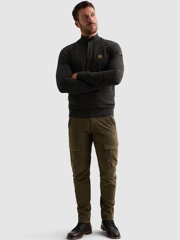 PME Legend Sweter 'Pullover with half-zip and raglan sleeves' w kolorze czarny