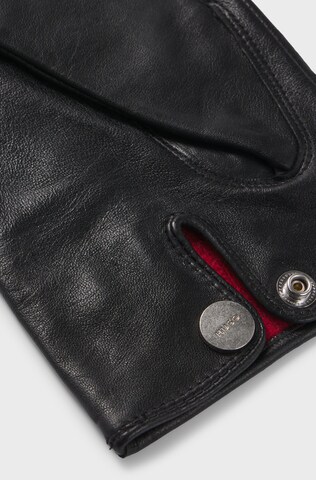 HUGO Full Finger Gloves 'Jaan' in Black