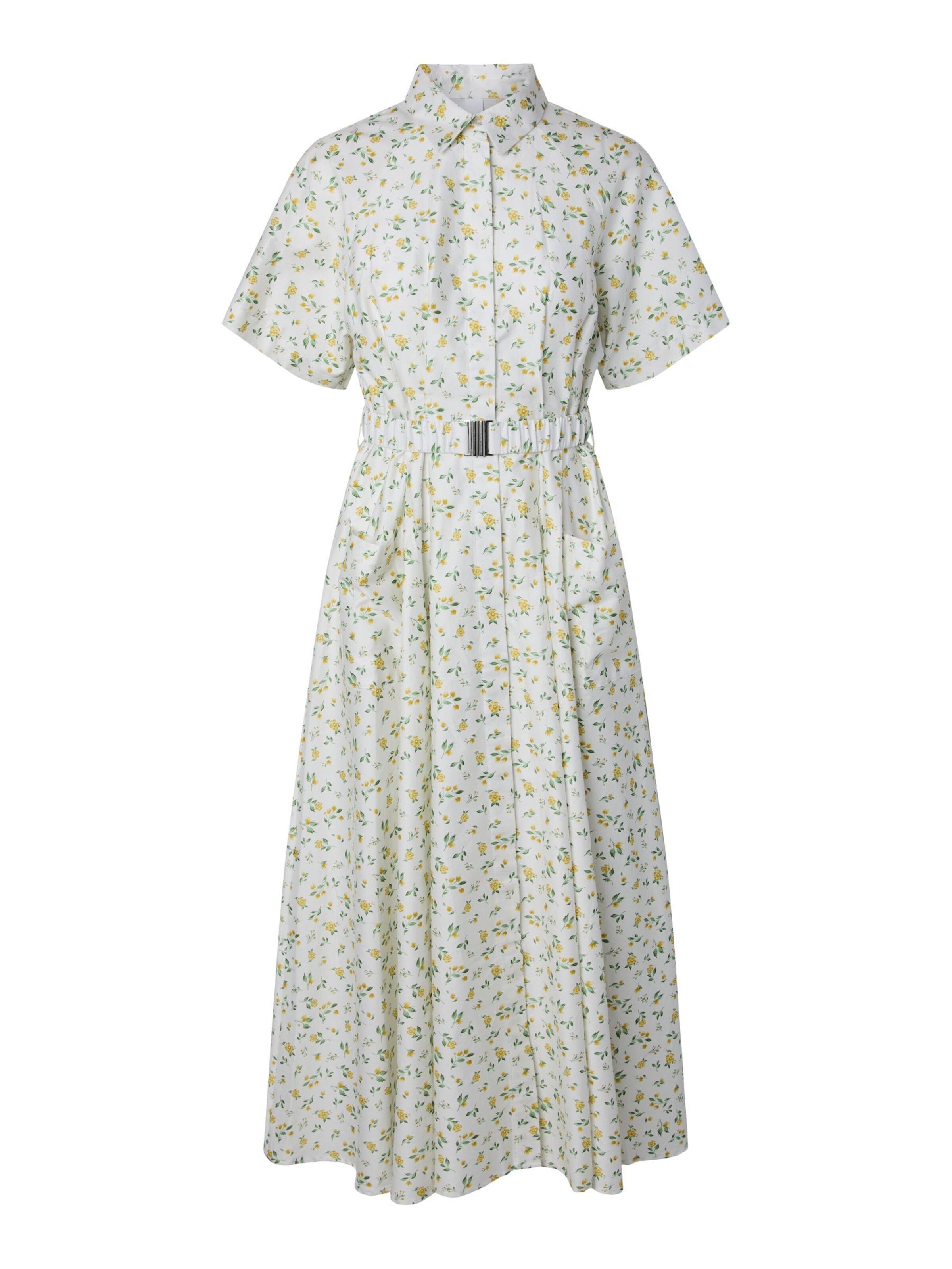 YAS Blousejurk 'YASSalsy' in 38 in de kleur Geel / Groen / Wit, Productweergave