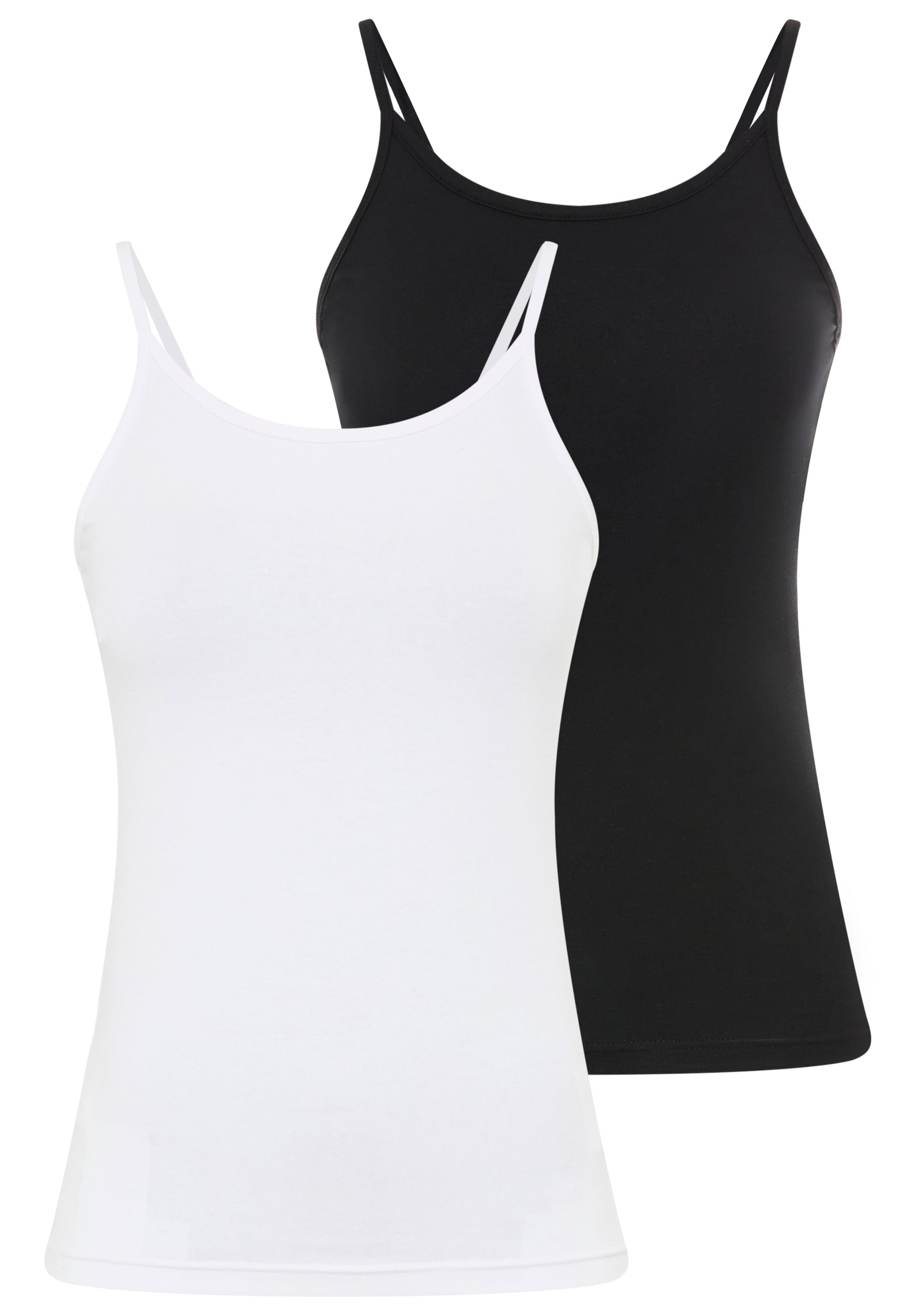 FLASHLIGHTS Top in Schwarz: Vorderseite